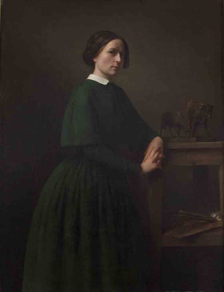 Auguste Bonheur bordeaux-portrait of Rosa Bonheur 1848